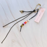 Heart And Beads Keyring Bag Charm