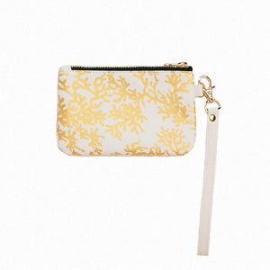 ID Wristlet Coral Gold Cream