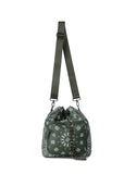 Haute Shore Harley Olive Bandana Convertible Bucket Bag