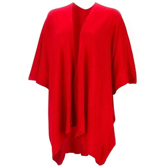 Red Lindsey Wrap Shawl Ruana