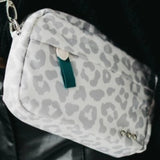 Nancy Nylon Camera Crossbody Bag Cream Leopard