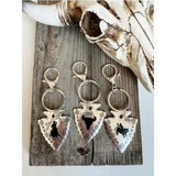 Western Arrowhead Aztec Keychain Keyring Bag Charm Steer