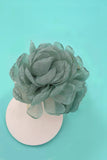 Rose Petal Sheer Fabric Hair Claw Clip — Mint