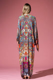 Valentina Ultra Duster Kimono | Angel Sleeves | Vibrant Print | Viscose