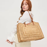 Demi Woven Travel Tote | Natural