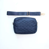 Sophie Quilted Crossbody Navy