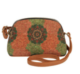 Printed Dome Cork Bag Crossbody Swirls