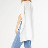 Corinne Button Front Cover Wrap White