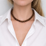 Pink Jade Natural Stone Beaded Necklace