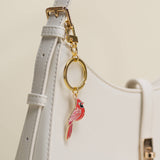 Red Cardinal Hard Enamel Keychain & Bag Charm