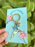Hummingbird Keychain & Bag Charm – Hard Enamel Nature Gift