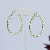 Dee Dee Hammered Hoop Earrings Gold tone