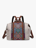 Lexie Aztec Convertible Backpack Satchel | Black