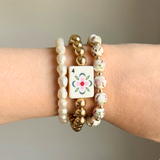 Mahjong Stretch Bracelet Stack – 3 Piece Beaded Set