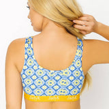 Arya Printed Bralette – Blue Amalfi | JadyK