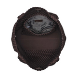 Sky's The Limit Medium Woven Neoprene Tote Chocolate Brown