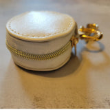 Jewelry Holder Keychain Purse Charm White