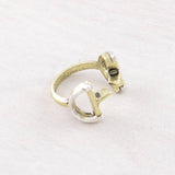 Western Horse Bit Ring – Two Tone
