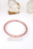Thai Buddhist Temple Mantra Bangle – Rose Gold | Medium