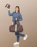 Puffer Weekender Duffle Bag – Cocoa Brown