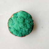 Golden Edge Natural Stone Phone Grip Amazonite