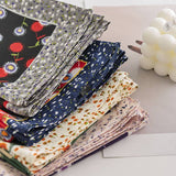 Dandelion Print Ruffle Scarf & Head Wrap – Red