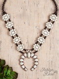 Cream & Copper Squash Blossom Necklace – Southwest Western