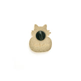 Black Cat & Pumpkin Enamel Pin – Halloween Jack-o'-Lantern