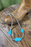 Texline Chunky Turquoise Statement Necklace