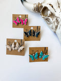 Butterfly Stone Earrings Turquoise