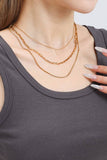 18K Gold Stainless Steel Tarnish Free Layered Necklace