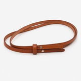 Brown Double-Strand Vegan Leather Western Hat Band