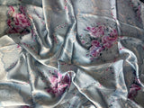 Pastel Blue Lacy Rose Wild Rag
