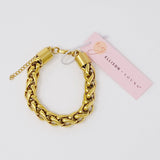 18K Gold Chain Link Bracelet – Tarnish & Water Resistant