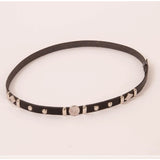Rawlins Black Leather Studded Hat Band