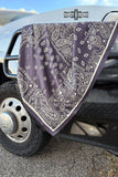 Charcoal Paisley Creek Wild Rag