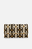 Mocha Beaded Clutch