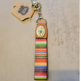 Western Southwestern Serape Strap Keychain Bag Charm