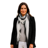Blue Pacific White Horses Silk & Micromodal Scarf