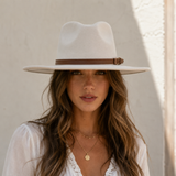 Cognac Brown Double-Strap Western Hat Band