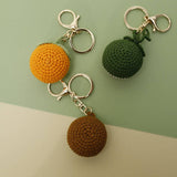 Crochet Fruit Keychain – Orange