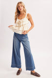 Ruffle Tiered Self-Tie Camisole Top