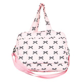 Black Pink Mini Coquette Bows Duffle Weekender Bag