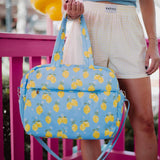 Zesty Lemons Light Blue Weekender Bag