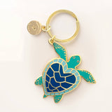 Sea Turtle Enamel Keychain & Bag Charm