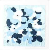 Colorful Dots Square Scarf Blue White
