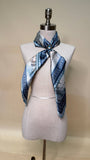 Wild Horses Watercolor Print Wild Rag Scarf | Blue | 36x36