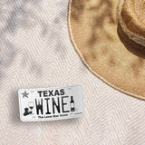 Texas Wine Country Waterproof License Plate Sticker