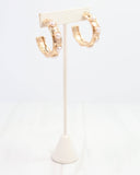 Frazee Pearl Hoop Earrings – Worn Gold