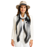 Blue Pacific White Horses Silk & Micromodal Scarf